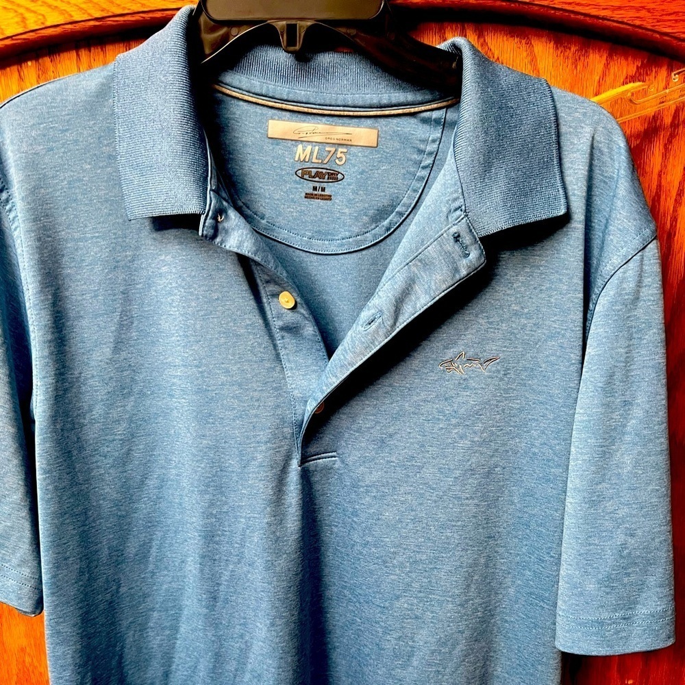Greg Norman ML75 Polo Golf Shirt Sz M